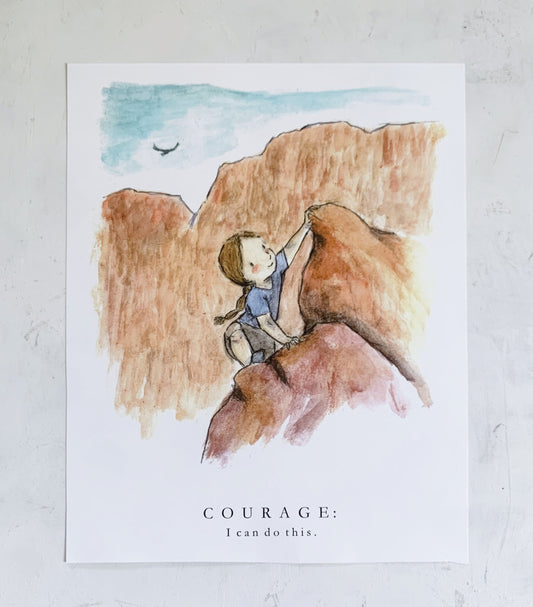 Courage, a fine art print