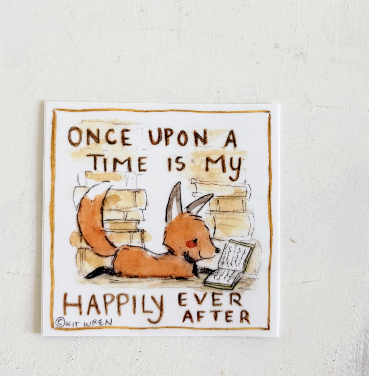 Happily Reading sticker